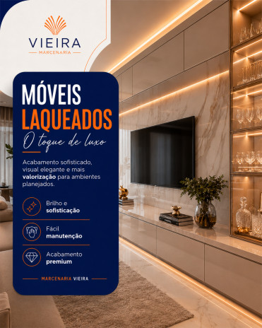 MÓVEIS LAQUEADOS O TOQUE DE LUXO