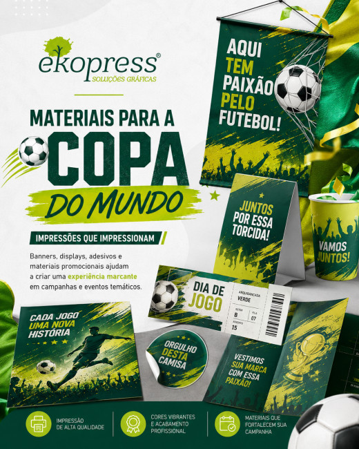 Materiais para a Copa do Mundo