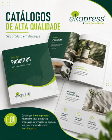 Catálogos de alta qualidade