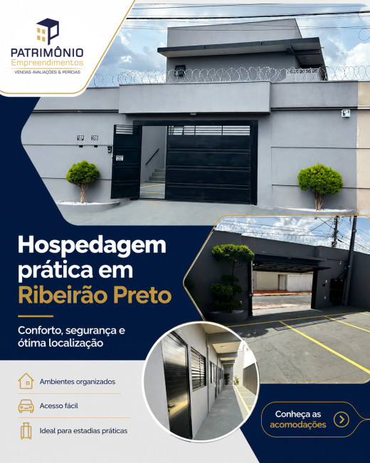 Hospedagem prática em Ribeirão Preto
