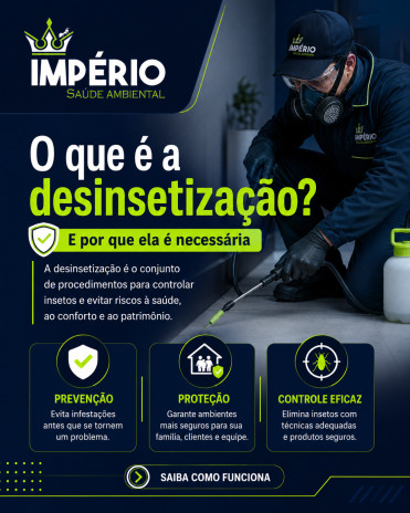O que é Desinsetização e Por que Ela é Necessária